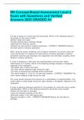 RN Concept-Based Assessment Level 2 Exam with Questions and Verified Answers 2025 GRADED A&plus;&period;