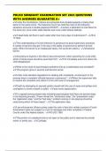 POLICE SERGEANT EXAMINATION SET 2025 QUESTIONS WITH ANSWERS GUARANTEE A&plus;