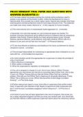 POLICE SERGEANT FINAL PAPER 2025 QUESTIONS WITH ANSWERS GUARANTEE A&plus;
