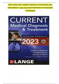 CURRENT Medical Diagnosis and Treatment Test Bank &vert; Complete Guide-Latest 2022