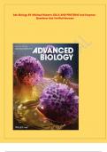 Adv Biology BY &lpar;Michael Robert&rpar;-CELLS AND PROTEINS And Enzymes - Questions And Verified Answers