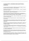 45 HOUR POST LICENSING EXAM QUESTIONS & ANSWERS