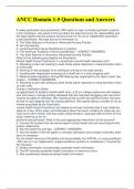 ANCC Domain 1-5 Questions and Answers