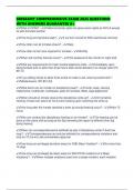 SERGEANT COMPREHENSIVE EXAM 2025 QUESTIONS WITH ANSWERS GUARANTEE A&plus;