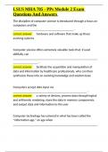 LSUS MHA 705 - PPs Module 2 Exam Questions And Answers&period;docx