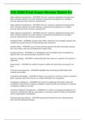 CIS 2200 Final Exam Review Rated A&plus;