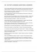301- NC POST LICENSING QUESTIONS & ANSWERS