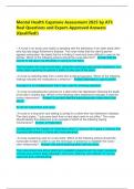 Mental Health Capstone Assessment 2025 by ATI&colon; Real Questions and Expert-Approved Answers &lpar;Qualified&excl;&rpar;
