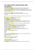 GC 3460 EXAM 2 QUESTIONS AND ANSWERS