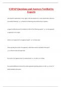 USPAP Questions and Answers Verified by  Experts