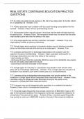 REAL ESTATE CONTINUING EDUCATION PRACTICE QUESTIONS