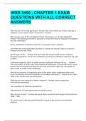 HRIR 3450 - CHAPTER 1 EXAM QUESTIONS WITH ALL CORRECT ANSWERS 