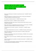 HOME HEALTH AIDE EXAM QUESTIONS WITH COMPLETE SOLUTIONS 2025&period;