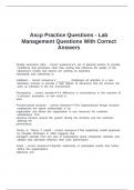 Ascp Practice Questions - Lab Management Questions With Correct Answers