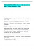 FINAL EXAM STT33 Exam with Questions and Correct Answers 2025&period;