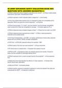 US ARMY EXPLOSIVES SAFETY EVALUATION EXAM 2025 QUESTIONS WITH ANSWERS GUARANTEE A&plus;