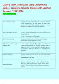 QASP-S Exam Study Guide using Competency Guide &sol; Complete Accurate Quizzes with Verified Answers &sol; 2025-2026 