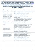 PSY 3703 ACTUAL FINAL EXAM 2024-2025    NEWEST VERSION  WITH COMPLETE QUESTIONS AND ACCURATE ANSWERS REAL  EXAM WITH VERIFIED ANSWERS &vert;&vert;COMPLETE EXAM WITH  VERIFIED ANSWERS ACTUAL EXAM GUARANTEED PASS  ALREADY GRADED A&plus; 