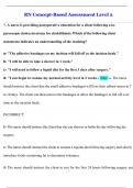 ATI RN Concept-Based Assessment Level 2 Practice A V1 &lpar;New &lpar;2025&sol;2026&rpar;&rpar; Questions and Verified Answers with Rationales&vert; 100&percnt; Correct&vert; Graded A