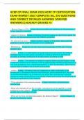 ACRP CP FINAL EXAM 2025&sol;ACRP CP CERTIFICATION EXAM NEWEST 2025 COMPLETE ALL 250 QUESTIONS AND CORRECT DETAILED ANSWERS &lpar;VERIFIED ANSWERS&rpar; &vert;ALREADY GRADED A&plus;