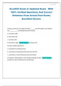 Eco4223 Exam 2&colon; Updated Exam With 100&percnt; Verified Questions And Correct Solutions From Actual Past Exam&vert; Excellent Scores