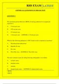 RHS EXAM QUESTIONS AND ANSWERS 2025
