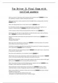 Top Driver IL Final Exam with verified answers