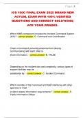 ICS 100C FINAL EXAM 2025 BRAND NEW  ACTUAL EXAM WITH 100&percnt; VERIFIED  QUESTIONS AND CORRECT SOLUTIONS&vert;  ACE YOUR GRADES&period; 