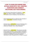 LCDC TX EXAM 2025 BRAND NEW  ACTUAL EXAM WITH 100&percnt; VERIFIED  QUESTIONS AND CORRECT  SOLUTIONS&vert; ACE YOUR GRADES&period;