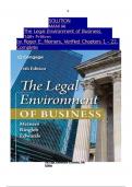 Solution manual for the legal environment of business 14th edition