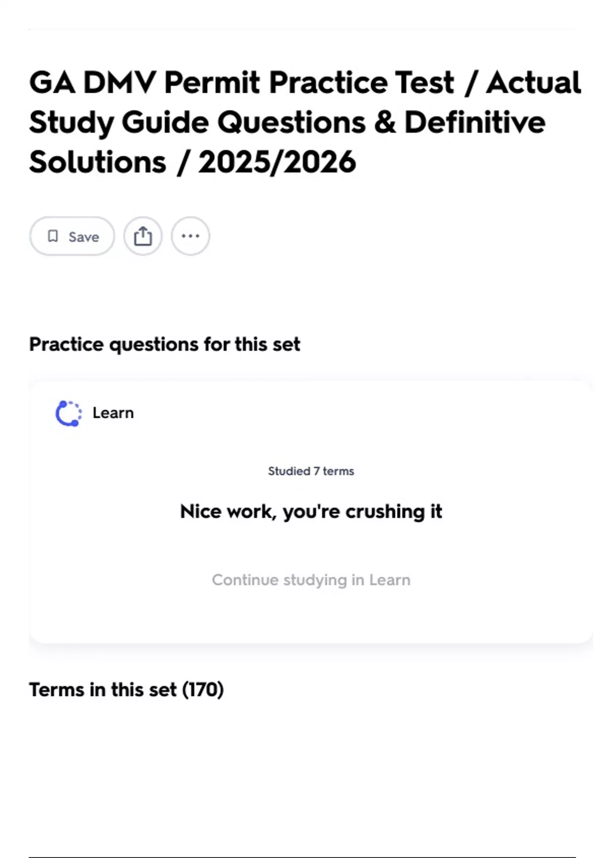 GA DMV Permit Practice Test / Actual Study Guide Questions & Definitive ...