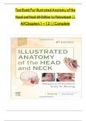 TEST BANK FOR ILLUSTRATED ANATOMY OF THE HEAD AND NECK&comma; 6TH EDITION&comma; FEHRENBACH & HERRING TEST BANK Fehrenbach&colon; Illustrated Anatomy of the Head and Neck&comma; 6th Edition