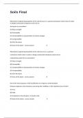 Soils Final Actual REAL Practice Exam Questions And Detailed Answers&period;