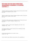 TEST BANK OPERATIONS MANAGEMENT STEVENSON 11TH EDITION &vert;CHAPTER 1- 19 &vert; BRAND NEW&vert; COMPLETE GUIDE&excl;&excl;&excl;