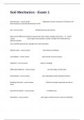 Soil Mechanics - Exam 1 Questions And 100&percnt; Correct Verified Answers&period;