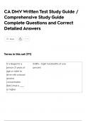CA DMV Written Test Study Guide &sol; Comprehensive Study Guide Complete Questions and Correct Detailed Answers