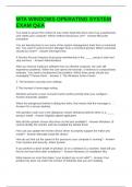 MTA WINDOWS OPERATING SYSTEM EXAM Q&A