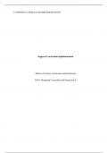   1 SUPPORTS CURRICULUM IMPLEMENTATION  Supports Curriculum Implementation  Master of Scie