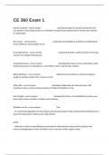  CE 360 Exam 1Questions With All Complete And Verified Solutions Graded A&plus;&period;