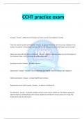 CCHT practice exam