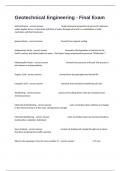 Geotechnical Engineering - Final Exam Prep Questions And Correct Answers Verified&period;