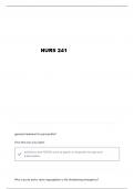 NUR 241 CARDIAC II QUESTIONS AND VERIFIED ANSWERS
