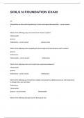 SOILS N FOUNDATION EXAM WITH DETAILED ACTUAL QUESTIONS AND CORRECTLY WELL DIFINED ANSWERS&period;