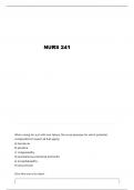 NURS 241 EXAM 4 CIRRHOSIS&comma; LIVER CANCER&comma; DRUG & ALCOHOL ABUSE QUESTIONS AND VERIFIED ANSWERS