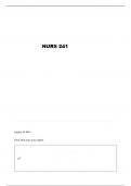 NURS 241 EXAM 3 IPV&comma; BURNS QUESTIONS AND VERIFIED ANSWERS