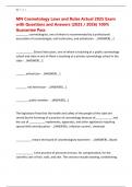 MN Cosmetology Laws and Rules Actual 2025 Exam with Questions and Answers &lpar;2025 &sol; 2026&rpar; 100&percnt; Guarantee Pass