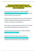NUR 2063 &sol; NUR2063&colon; Essentials of Pathophysiology Exam 2 &lpar;Latest 2024 &sol; 2025&rpar; Rasmussen