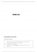NURS 241 EXAM 2 QUESTIONS AND VERIFIED ANSWERS