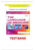 Test Bank - The Language of Medicine 13th Edition by Davi-Ellen Chabner&comma; All 22 Chapters Covered&comma; Verified Latest Edition