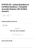NYSTCE 211 &sol; Actual Questions & Certified Solutions &sol; Complete Accurate Quizzes with Verified Answers
